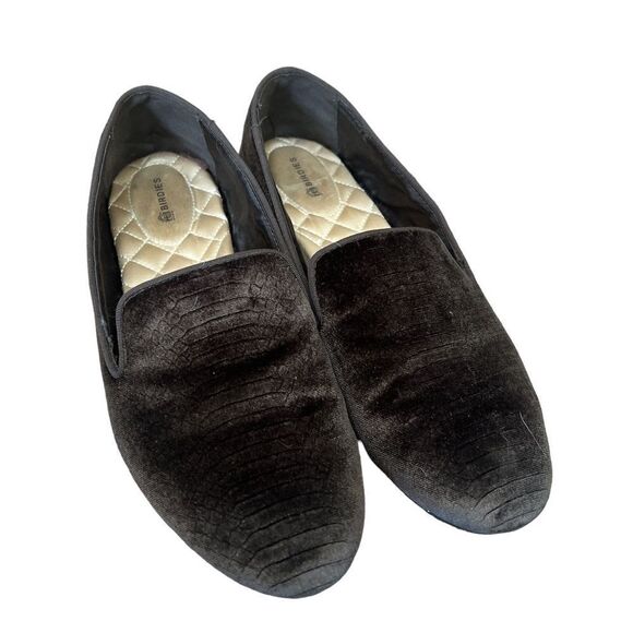 Birdies The Starling Loafer in brown velvet 9.5 - Picture 1 of 7